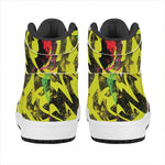 Love NYC Graffiti Print High Top Leather Sneakers