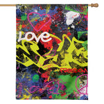 Love NYC Graffiti Print House Flag