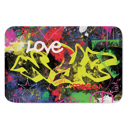 Love NYC Graffiti Print Indoor Door Mat