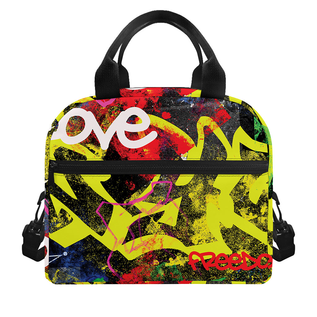 Love NYC Graffiti Print Insulated Lunch Bag