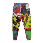 Love NYC Graffiti Print Jogger Pants