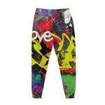 Love NYC Graffiti Print Jogger Pants