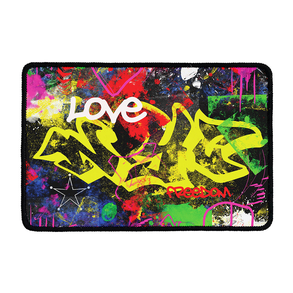 Love NYC Graffiti Print Kitchen Mat