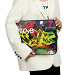 Love NYC Graffiti Print Laptop Sleeve