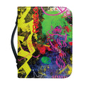 Love NYC Graffiti Print Leather Bible Cover