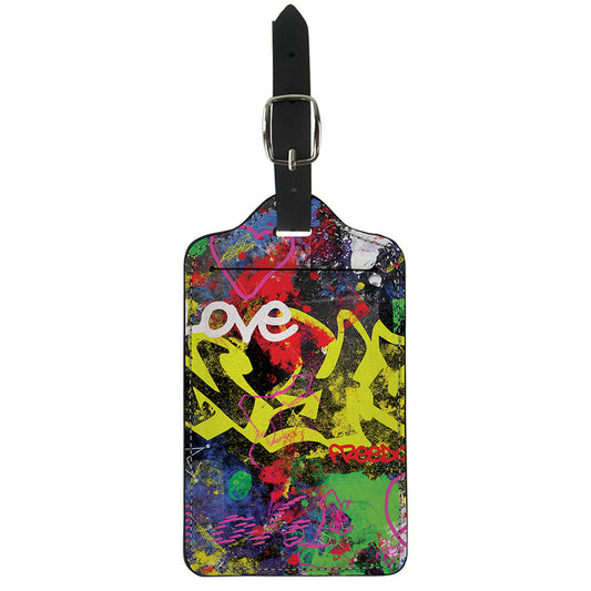 Love NYC Graffiti Print Luggage Tag