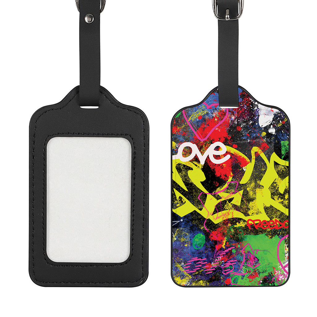 Love NYC Graffiti Print Luggage Tag