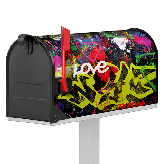 Love NYC Graffiti Print Mailbox Cover