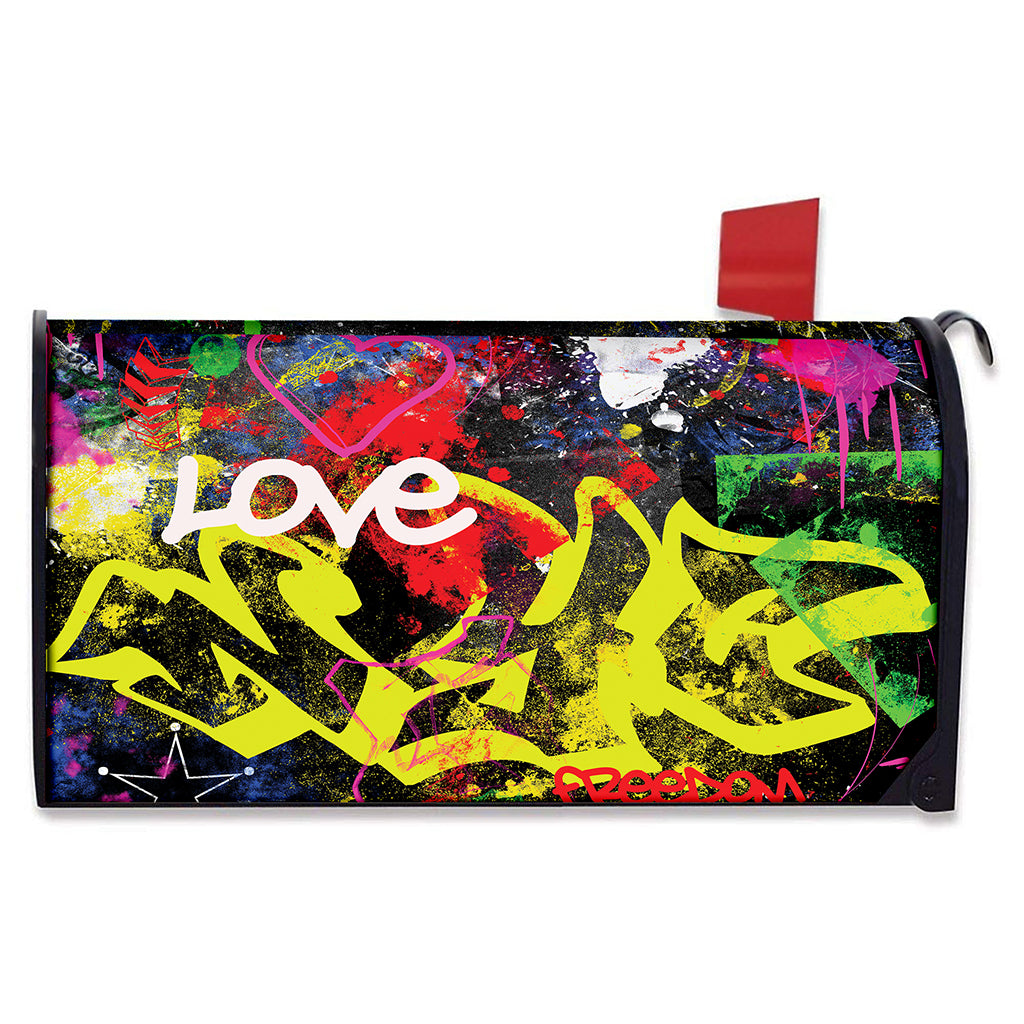 Love NYC Graffiti Print Mailbox Cover
