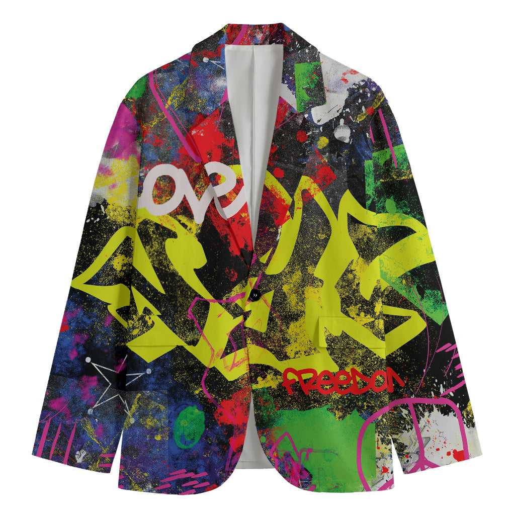 Love NYC Graffiti Print Men's Blazer