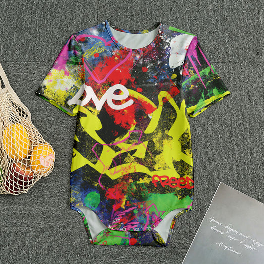 Love NYC Graffiti Print Men's Bodysuit