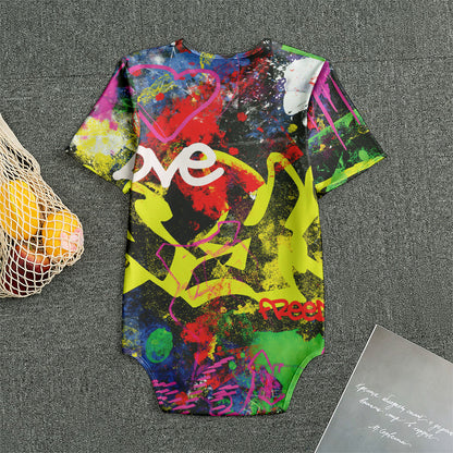 Love NYC Graffiti Print Men's Bodysuit