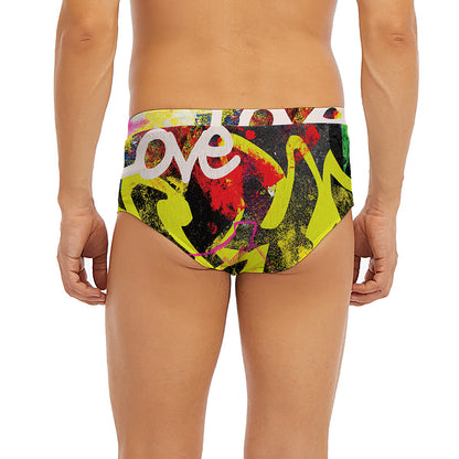 Love NYC Graffiti Print Men's Briefs