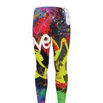 Love NYC Graffiti Print Men's leggings