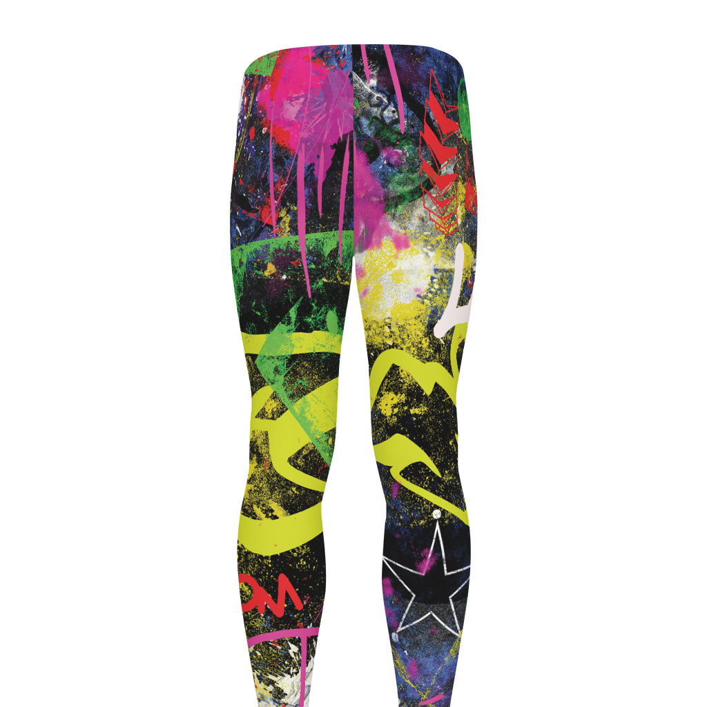 Love NYC Graffiti Print Men's leggings