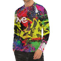 Love NYC Graffiti Print Men's Long Sleeve Rash Guard