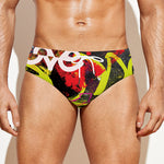 Love NYC Graffiti Print Men's Swim Briefs