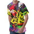 Love NYC Graffiti Print Men's Velvet T-Shirt
