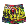 Love NYC Graffiti Print Mesh Shorts