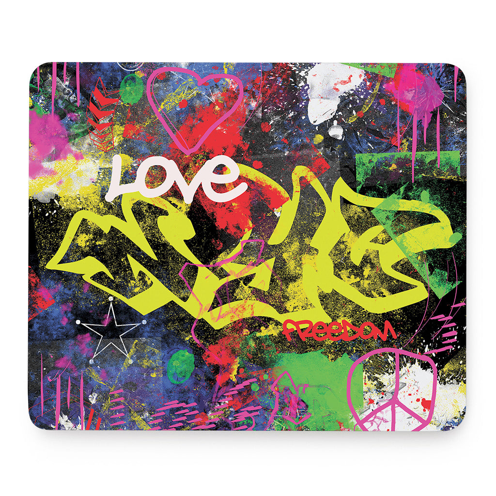 Love NYC Graffiti Print Mouse Pad