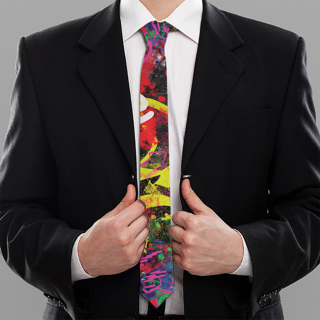 Love NYC Graffiti Print Necktie