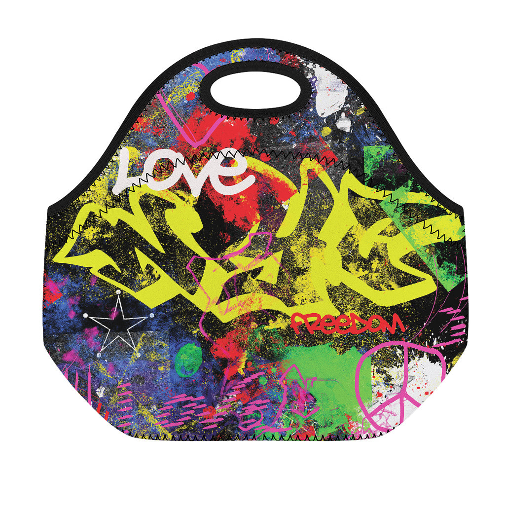Love NYC Graffiti Print Neoprene Lunch Bag