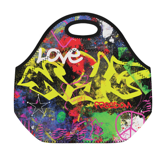 Love NYC Graffiti Print Neoprene Lunch Bag