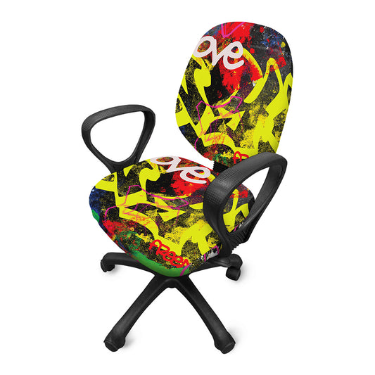 Love NYC Graffiti Print Office Chair Cover