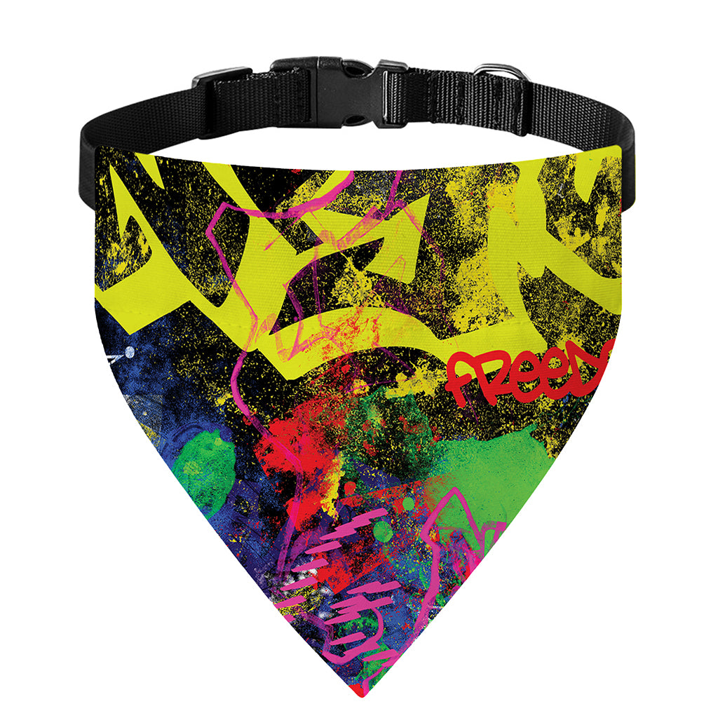 Love NYC Graffiti Print Over The Collar Dog Bandana