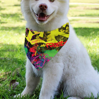 Love NYC Graffiti Print Over The Collar Dog Bandana