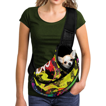 Love NYC Graffiti Print Pet Sling Carrier