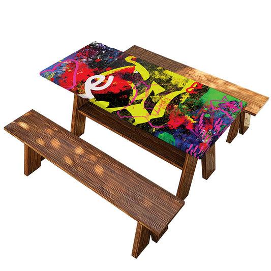 Love NYC Graffiti Print Picnic Table Cover