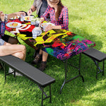Love NYC Graffiti Print Picnic Table Cover
