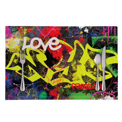 Love NYC Graffiti Print Placemat