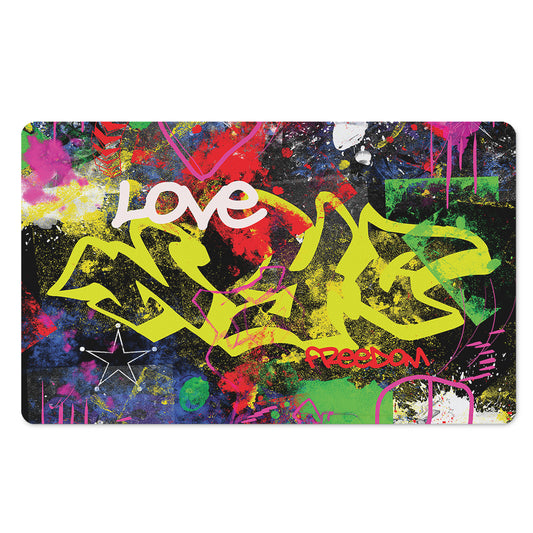 Love NYC Graffiti Print Polyester Doormat