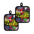 Love NYC Graffiti Print Pot Holders