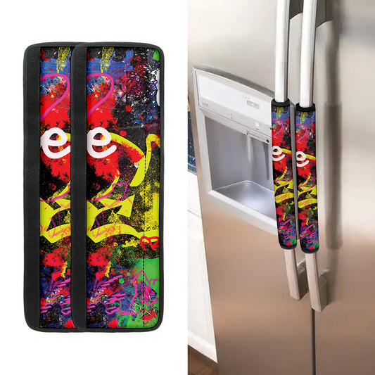 Love NYC Graffiti Print Refrigerator Handle Covers