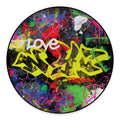 Love NYC Graffiti Print Round Floor Mat