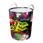 Love NYC Graffiti Print Round Laundry Basket