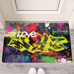 Love NYC Graffiti Print Rubber Doormat