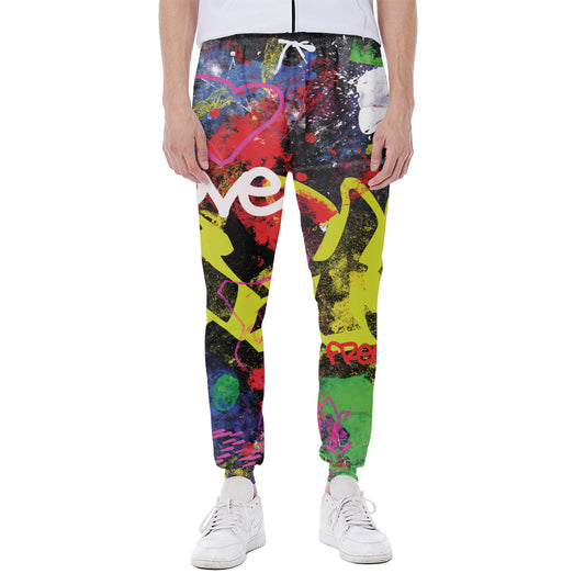 Love NYC Graffiti Print Scuba Joggers