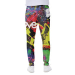 Love NYC Graffiti Print Scuba Joggers