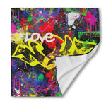 Love NYC Graffiti Print Silk Bandana