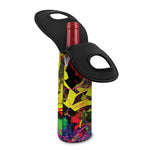Love NYC Graffiti Print Single Neoprene Wine Tote