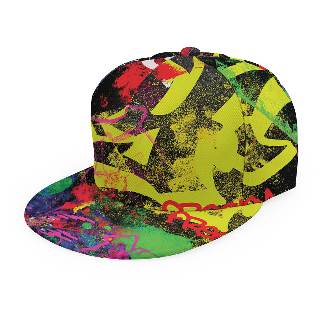 Love NYC Graffiti Print Snapback Cap