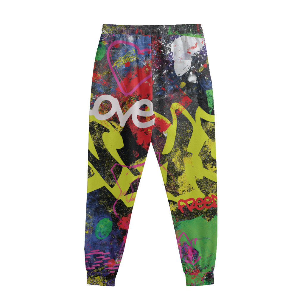Love NYC Graffiti Print Sweatpants