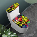 Love NYC Graffiti Print Toilet Lid And Tank Cover Set