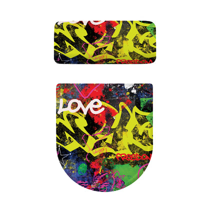 Love NYC Graffiti Print Toilet Lid And Tank Cover Set