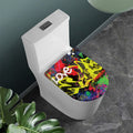 Love NYC Graffiti Print Toilet Lid Cover
