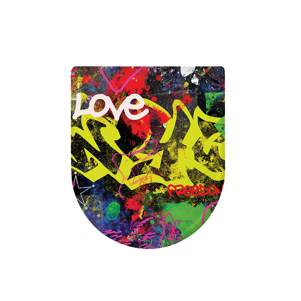 Love NYC Graffiti Print Toilet Lid Cover